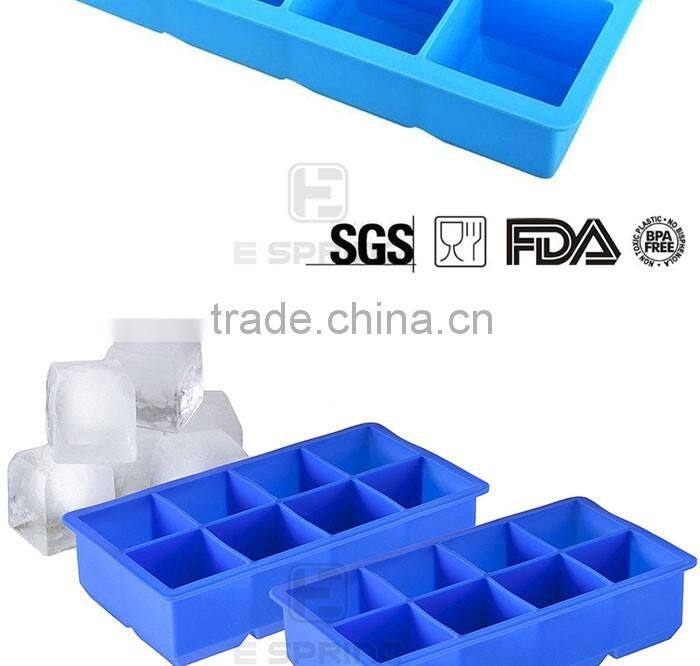 Large Silicone Molds Tray Ice Cube Trays