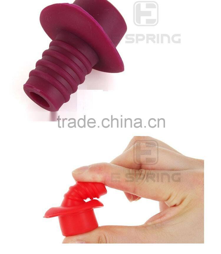 Non-spill Silicone Wine stopper