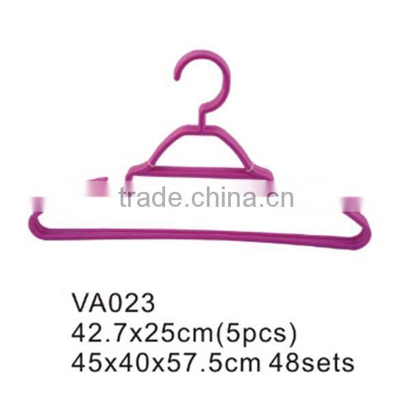VA028 bedroom suits household cloth hanger plastic laundry garment hanger