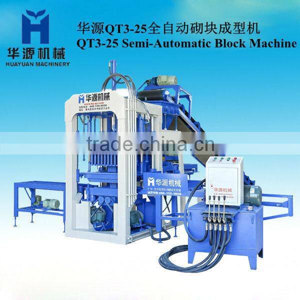 light weight block making machine , Semi-automatic block making machine(HYM3-25)