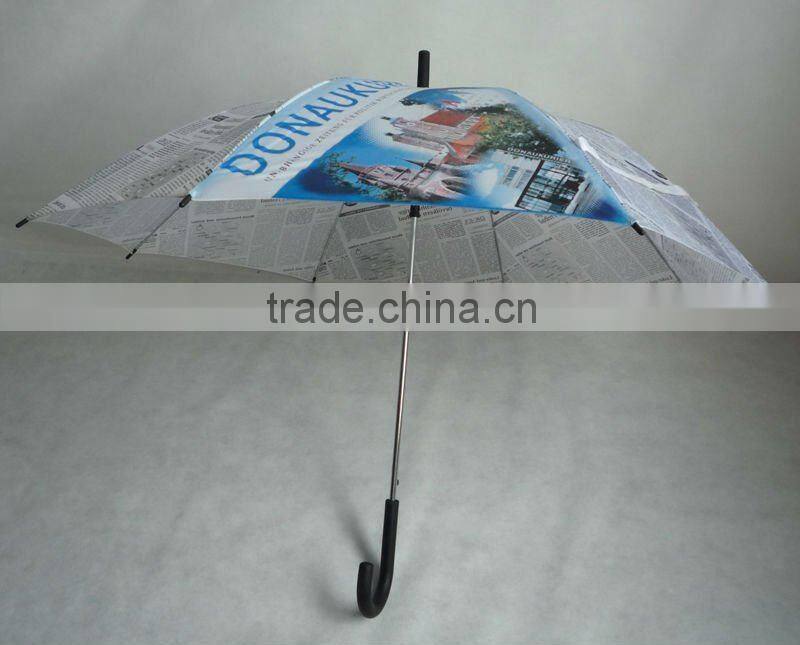 Fashion heat transfer paper print umbrella