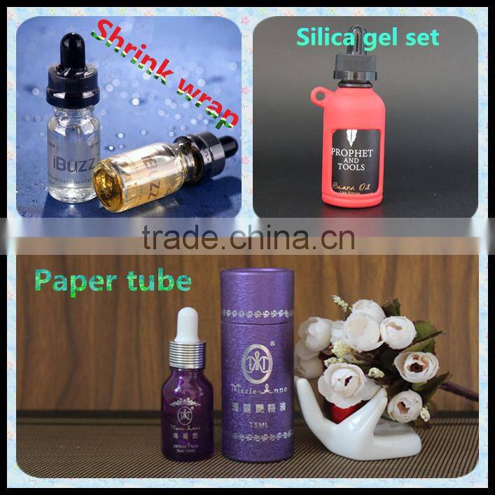 purple glass dropper bottle with rubber dropper sealing type withgolden lid silver lid for essential oil bottle