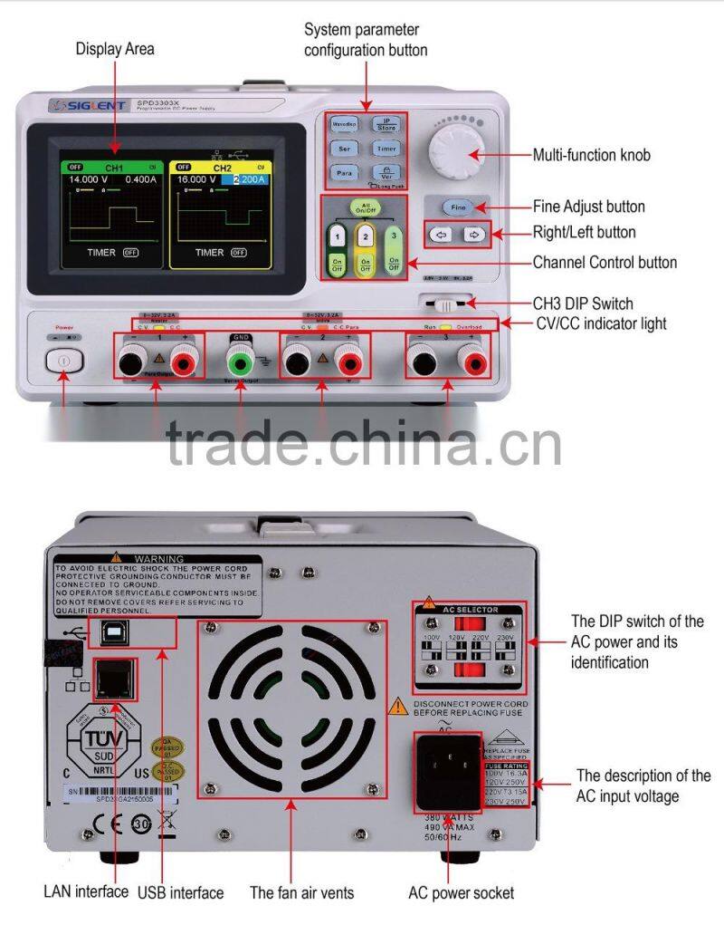 SPD3303X,32V/3A Desktop Power Supply