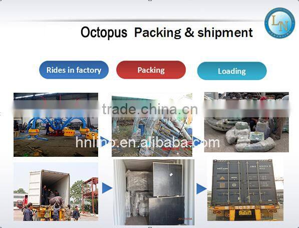 Funfair park indoor playground jumping rides giant octpus