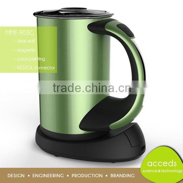 Hot Selling Item Yellow Plastic Electric Automatic Milk Frother