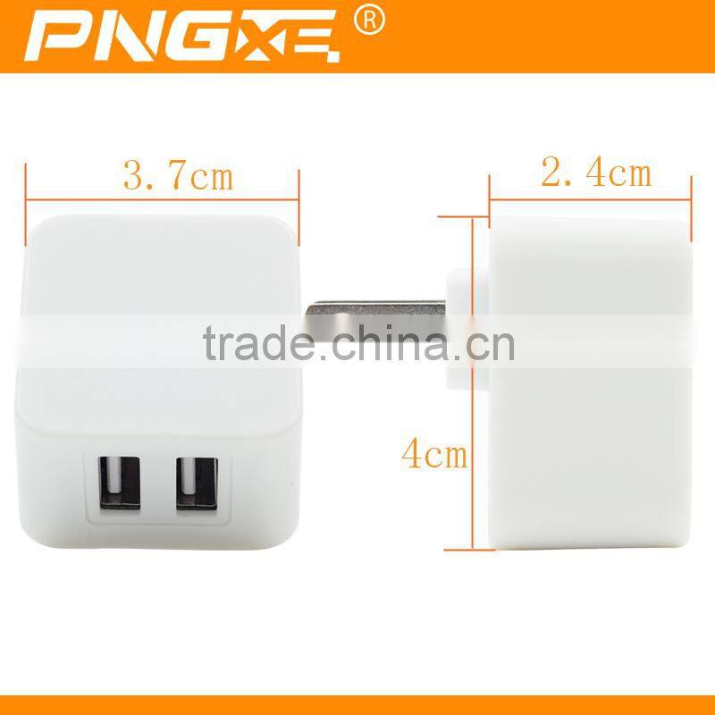Latest wholesale dual usb super fast mobile phone travel charger with US UK EU plug