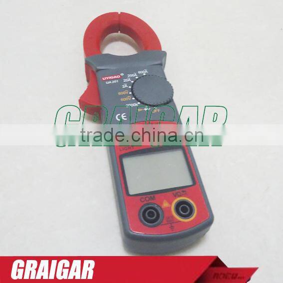 Resistance DC AC Voltage Measuring Tool UA201 Clamp Meter Multitester