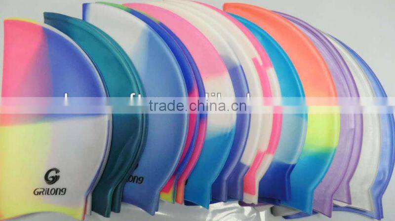 New Arrival High Quality Swimming Cap Excellent Waterproof Swimming Hat Elastic Funny Silicone Hot Spring Cap