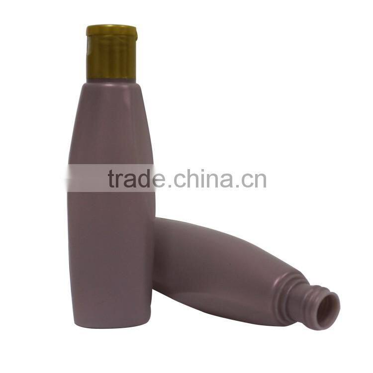 China supplier customized packaging luxury 100ml pet plastic cosmetics bottle brown
