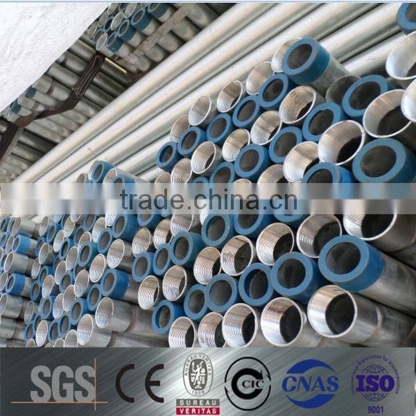 ERW galvanized square pipe/round pipes/rectangle steel pipe and tubes for construction