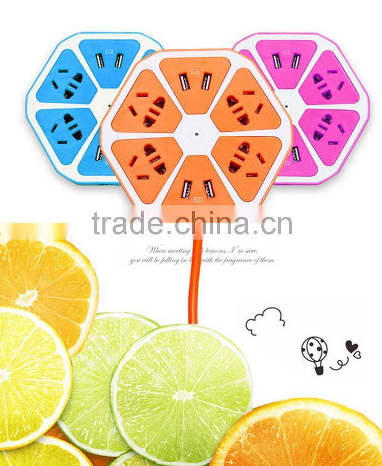 Cheap price wholesale colorful portable smart office power socket