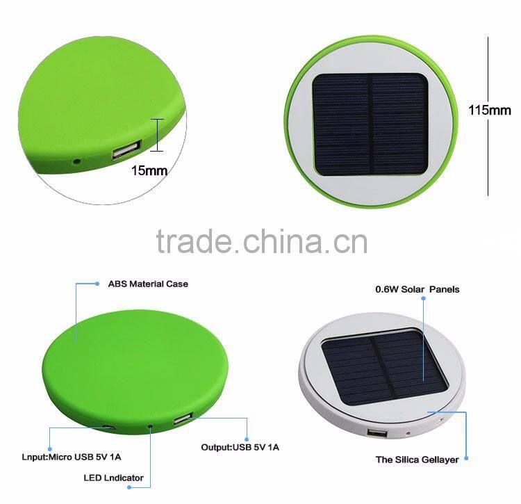 Unique design portable 1800Mah-5200Mah USB window solar mobile charger