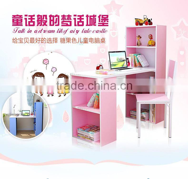kids desk bookcase combination