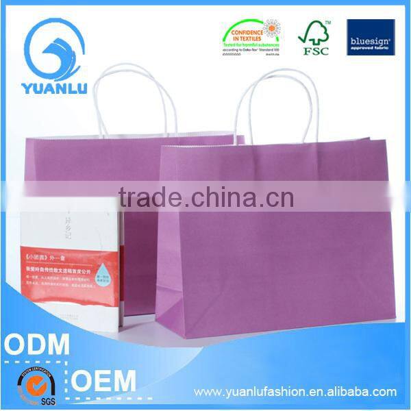 Cheap Custom Logo Print gift craft shopping paper bag manufacturer