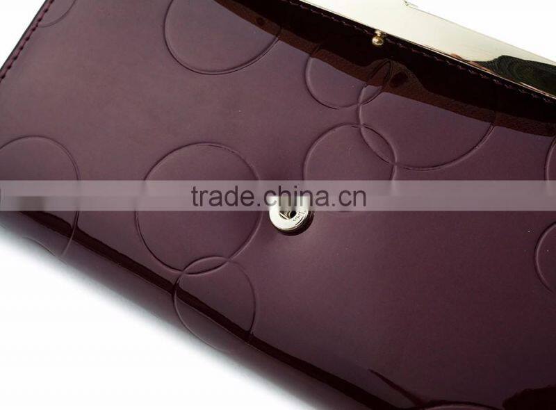 Luxury Party Hand Bag Leather Women Long Coin Purse Hand Wallet