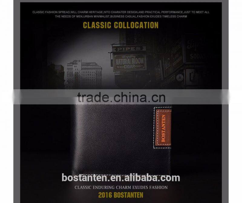 genuine leather fashion trends men wallet purses china wholesale