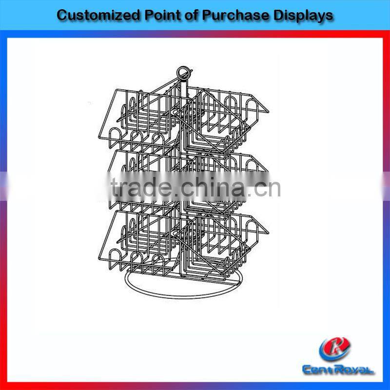 spinning supermarket retail candy counter display rack