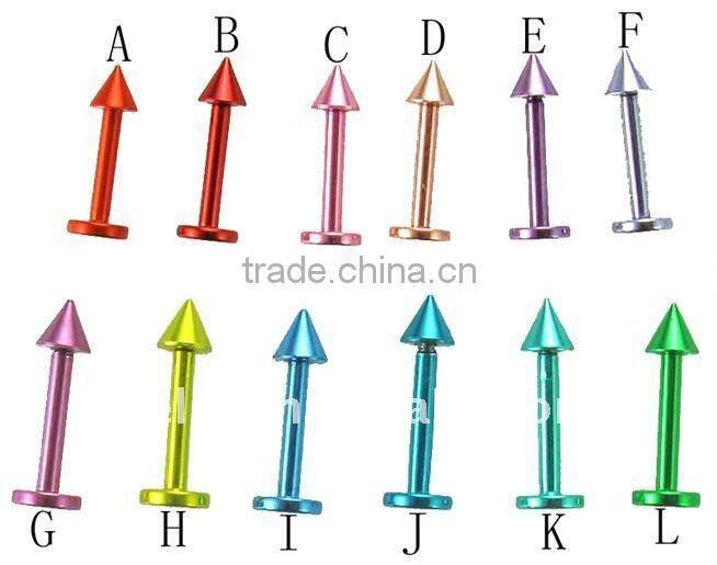 crystal design piercing lip ring body labret jewelry