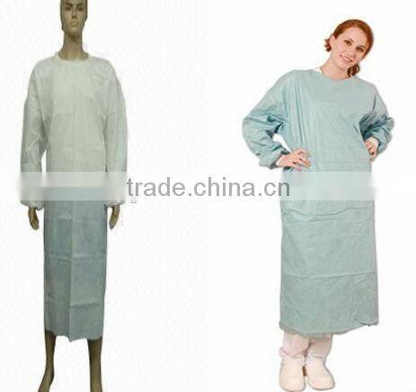 isolation onetime use disposable nonwoven gowns