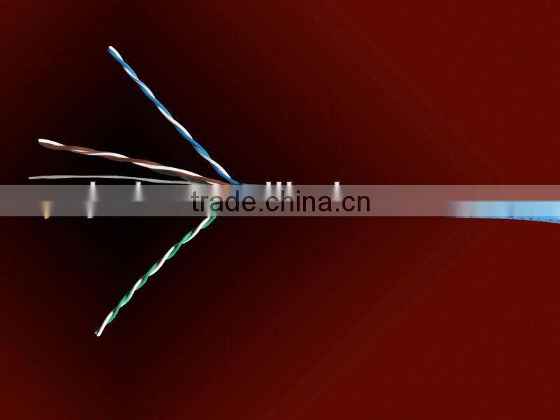 Pass Fluck test cat5e UTP lan cable copper conductor