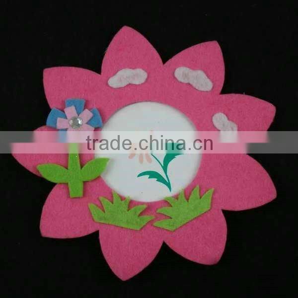 nice flower non-woven photo frame