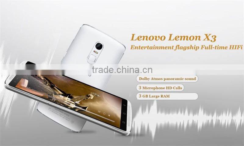 Original Lenovo Lemon Vibe X3 C50 5.5'' 1920X1080px Snapdragon-808 HexaCores 3GB+32GB RAM+ROM 21.0MP+8.0MP Camera Dual SIM