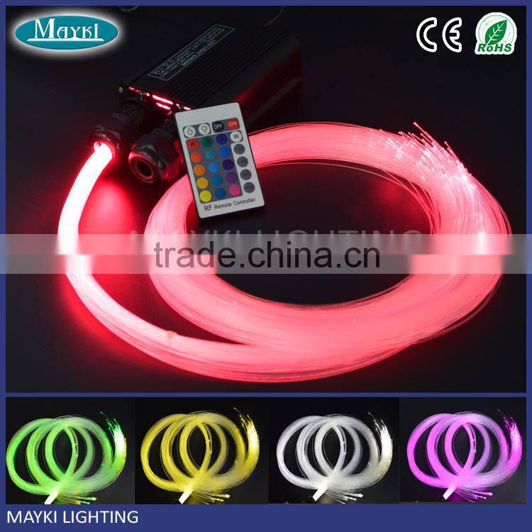 End light kit fiber optic starry sky with 32w portable led light source end emitting harness