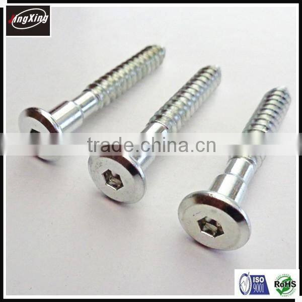 carbon steel hex socket head M5 M6 M7 furniture screw
