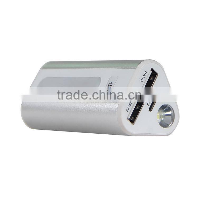 Aluminum Slim Power Bank Universal Micro USB Portable Battery Charger,6000mah Portable mobile power bank