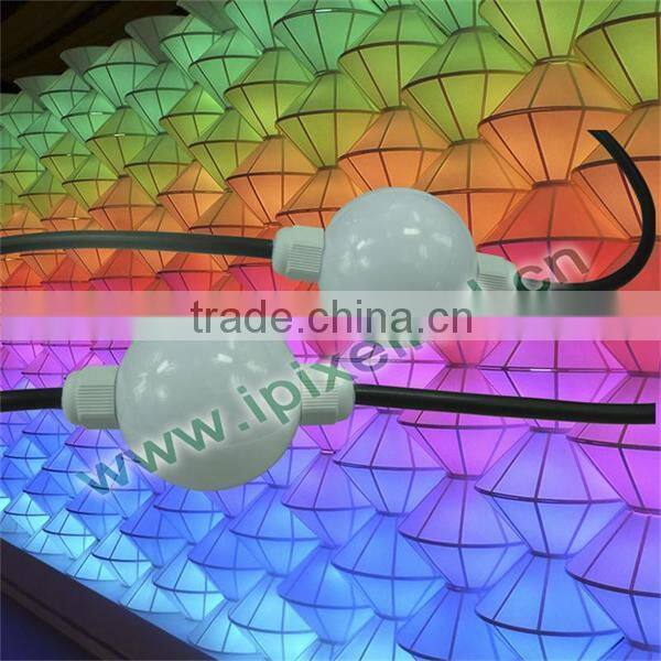 3d effect ws2801 50mm led balls string