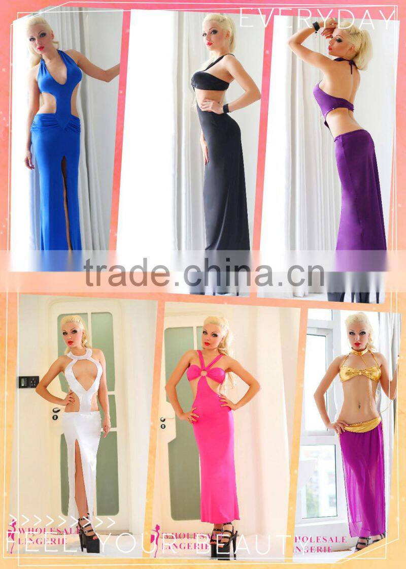 Light Green Wave Striped Sleeveless Dress slim dress fashion