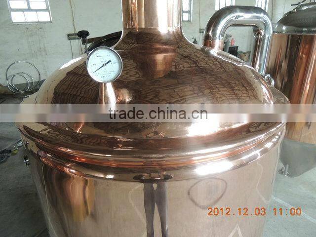 1000l red copper&SUS304 mash tun false bottom CE OEM factory