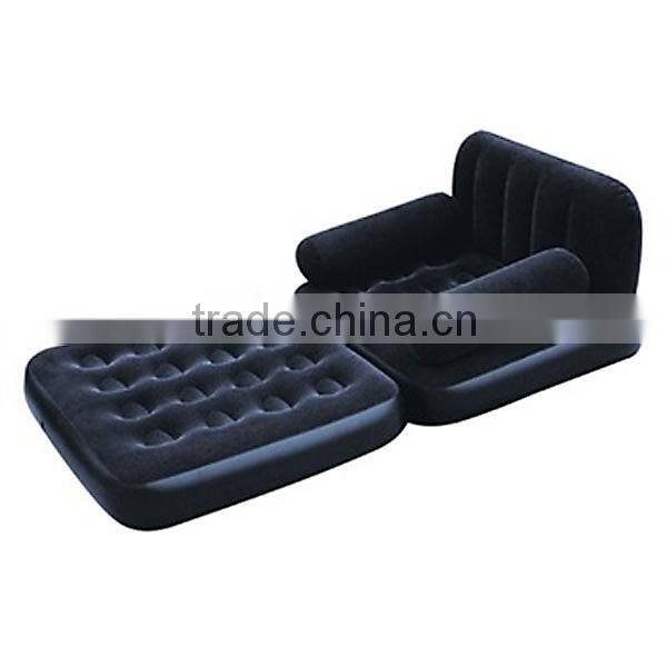 Bestway67277 single color flocking sofa bed