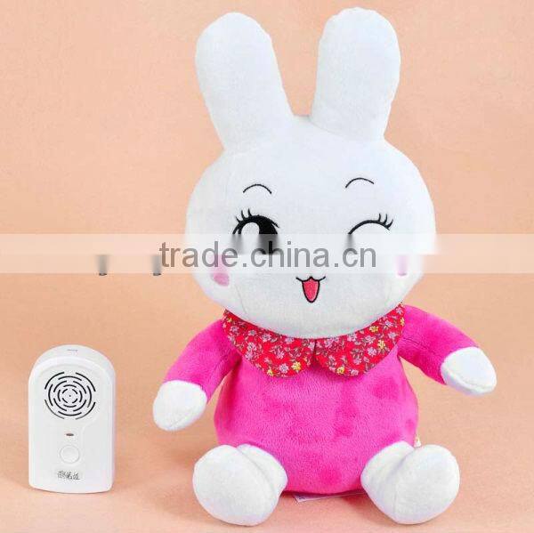 Plush speaking bunny doll baby educational rabbit toys for children