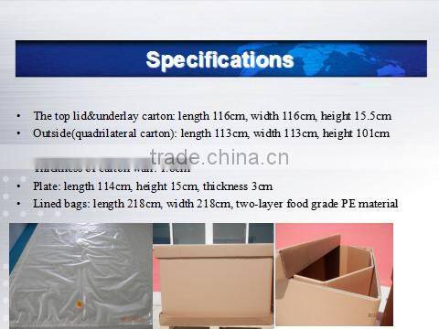 high capacity LET brand folding Paper Ibc for non-hazardous liquid