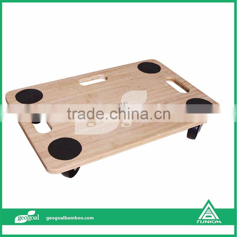 200kg loading capacity bamboo home trolley
