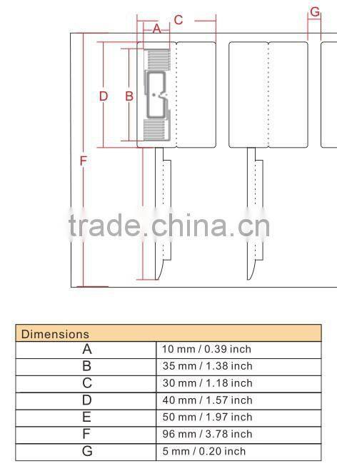 UHF Passive tamper proof RFID Jewelry Tag RFID Chip Alien Higgs 3