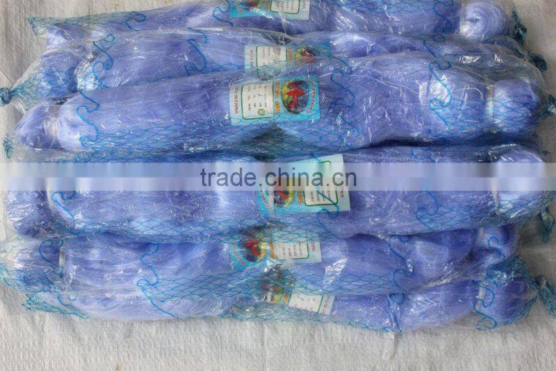 High quality Nylon Monofilament Net with blue color 180meters length with factory hot sales