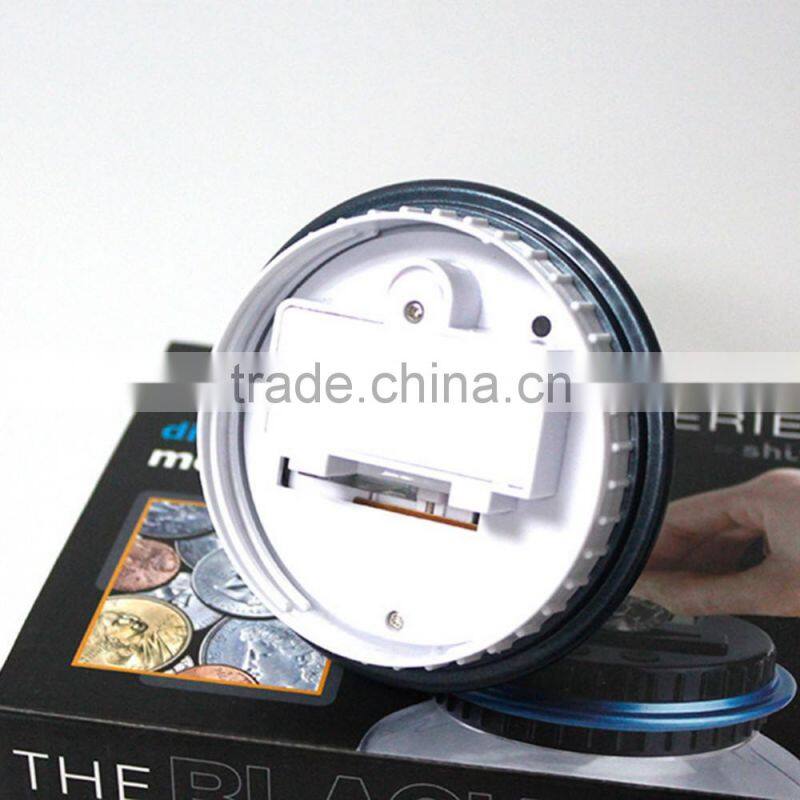 Electronic counting coin saving pot Large Money Boxes Digital Counting Led Showing Money Jar piggy bank
