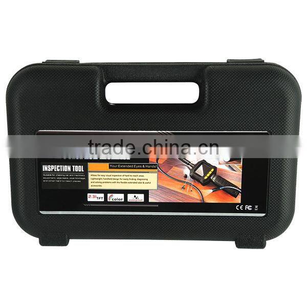 Industrial 2.31" TFT LCD 8mm Camera Video Borescope Endoscope 4 LED Lights AV Output SnakeScope 3FT Cable Surveillance Tool