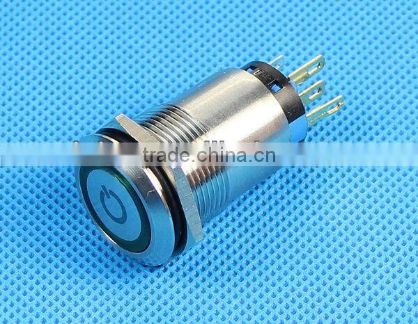 19mm waterproof switch 12v illuminated