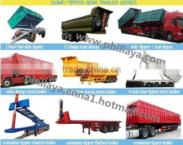 China CCC/ISO9001 2008 heavy load truck 40-50 ton dump semi trailer wholesale