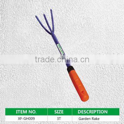 4 prongs spring garden digging fork with fiberglass handle