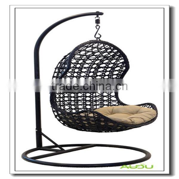 Audu Patio Rattan Swing Hanging Egg Chair