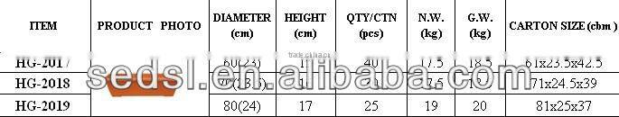 red decorating hydroponic flowering pot