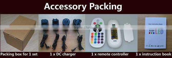 China factory led christmas lights outdoor/indoor pool round/cube bar lights