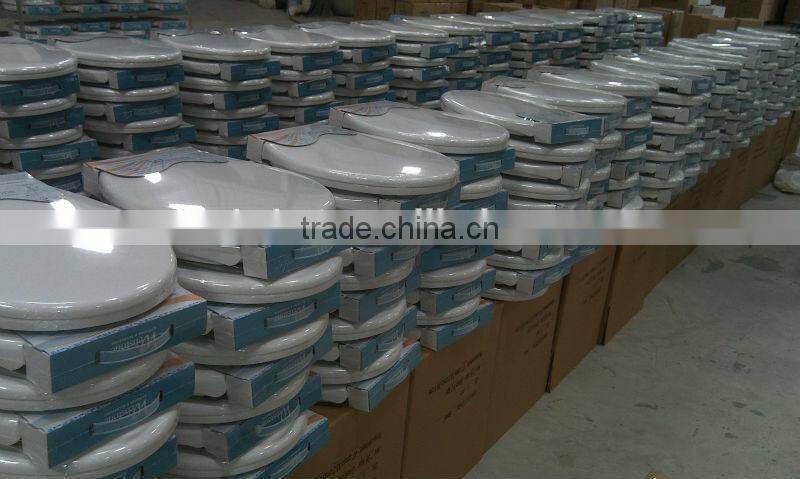 UIC-PP5009 Round/ Enlongated PP Toilet seat cover soft close, Soft Slow Close White Toilet seat, PolyPropylene Toilet seat