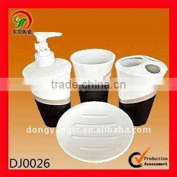 4 PCS ceramic bathroom shower vanity accessories sets
