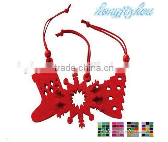15072701 Hot sales! christmas hanging felt decor for tree ,custom order welcomed felt decor
