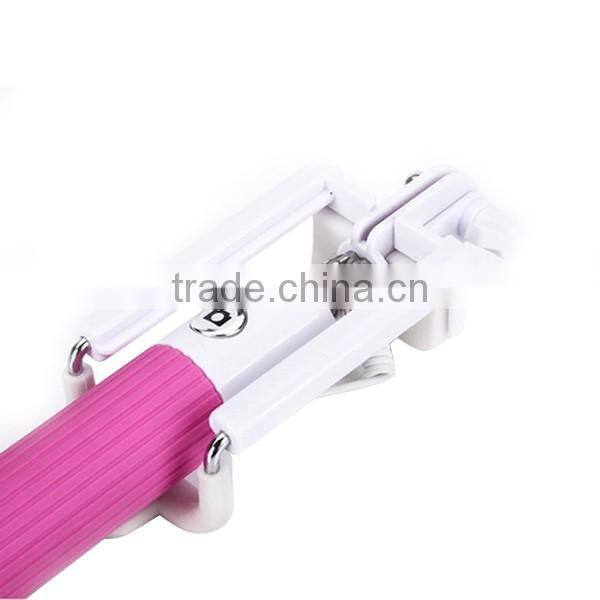 2015 Factory supply Selfie Stick with zoom for iphone and Andriod, handheld selfie stick